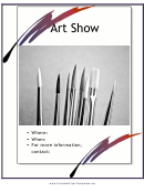 Art Show Flyer Template