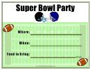 Super Bowl Party Flyer Template