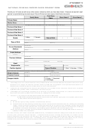 National Criminal Record Check Consent Papers