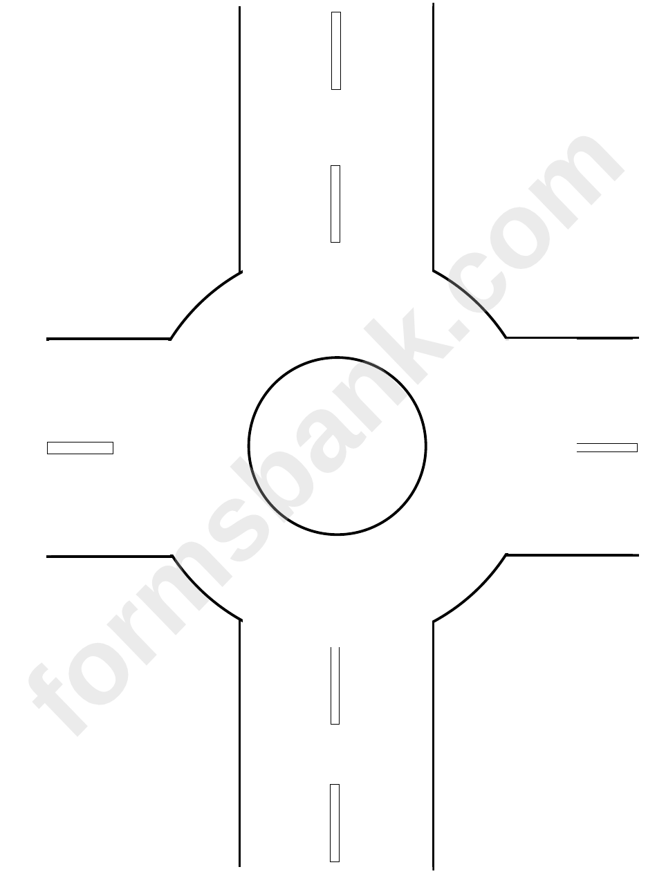 Roadmap Template For Accident Sketch Roundabout