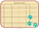 Dog Obedience Chart