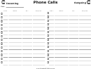 Phone Call Report Template