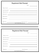 Registered Mail Receipt Template