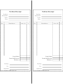 Tuition Receipt Template