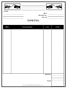 Towing Receipt Template