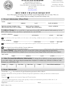 Form Dsmv 30 (rev. 01/16) - State Of New Hampshire - Record Change Request Form
