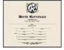 Birth Certificate Template - Victorian Style