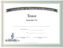 Certificate Of Achievement Template - Tenor