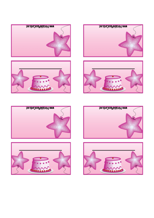 Birthday Card Template Printable pdf