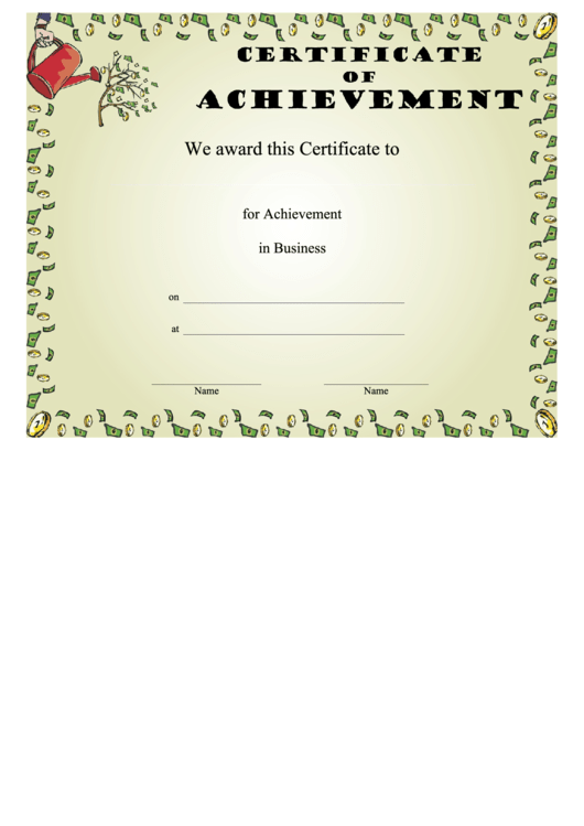 Business Gift Certificate Template Printable pdf
