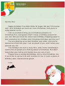 Santa Letter Template