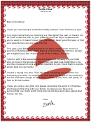 Santa Letter Template