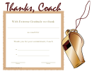 Couch Thank You Certificate Template