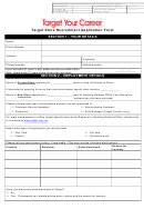 Target Store Recruitment Application Form Printable pdf