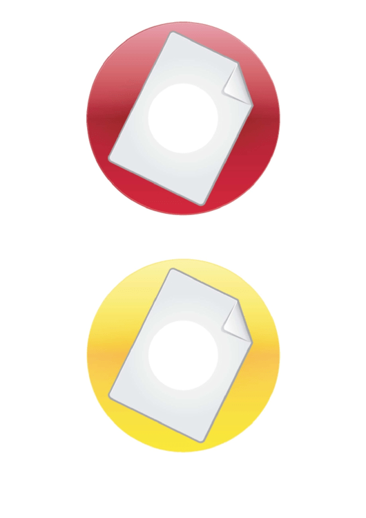 Red Yellow Large Document Backups Cd-Dvd Labels Printable pdf
