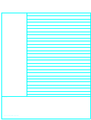 Cornell Note Paper - Blue Lines