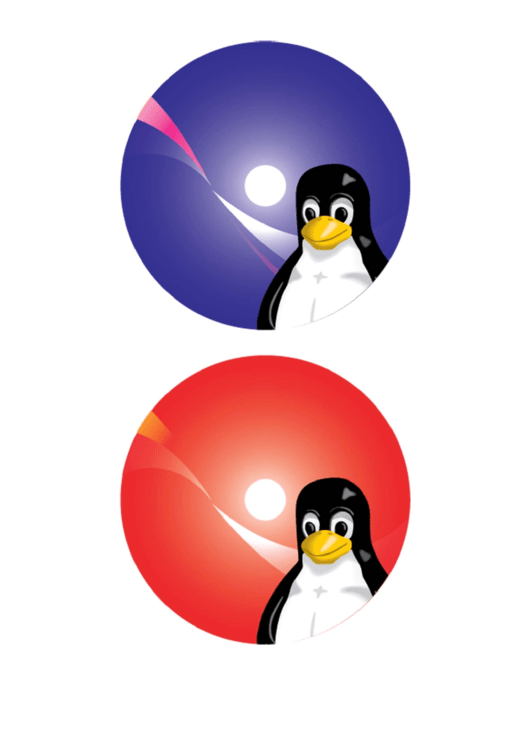 Cd Label Template Penguin Printable pdf