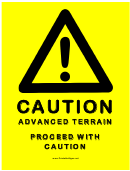 Caution Advanced Terrain