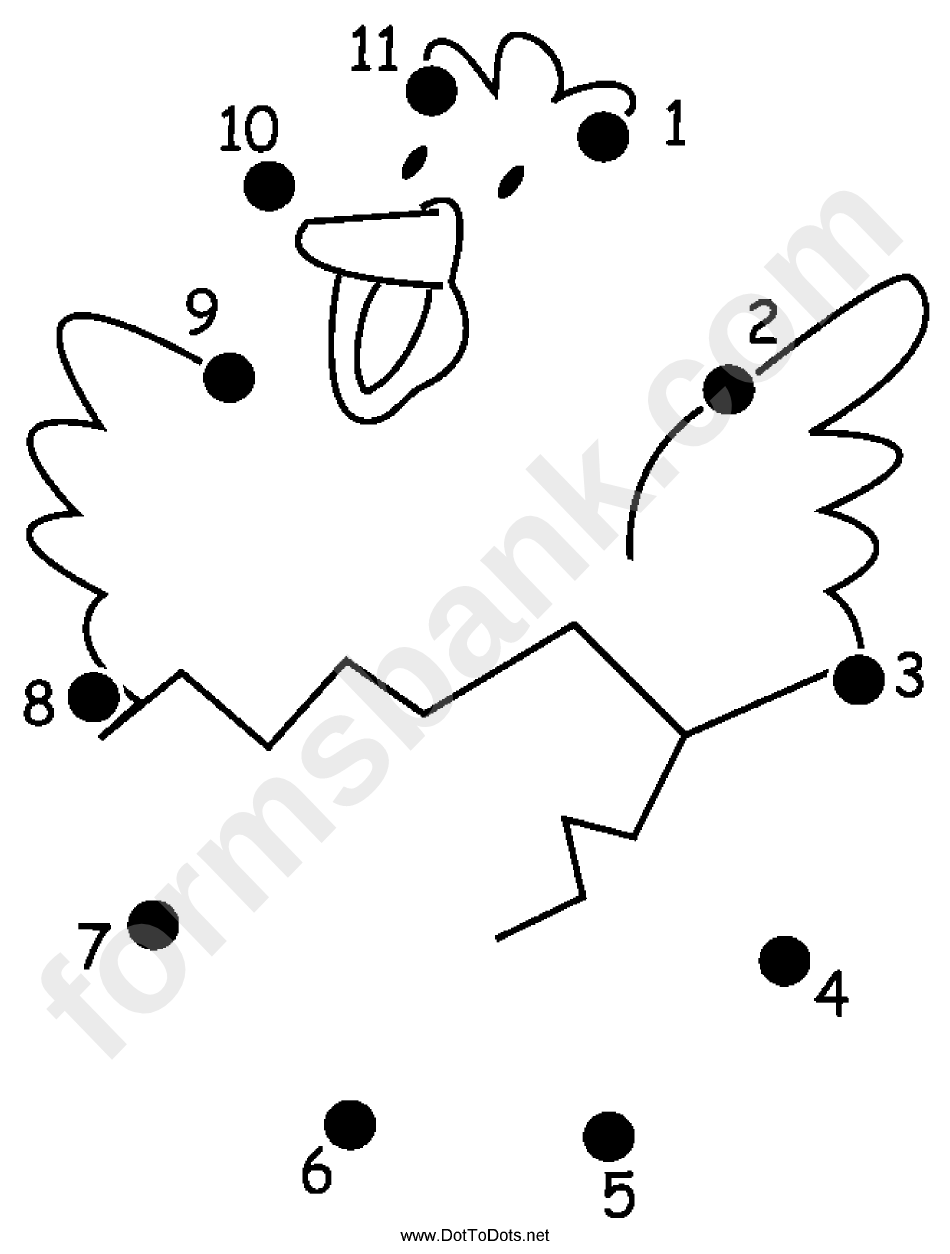 The Dots Game Sheet - Chicken