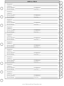 Address Book Template With Tabs