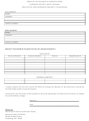 Request For Change Of Address Form