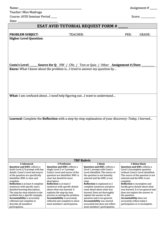 Top 9 Advancement Via Individual Determination Forms And Templates Free To Download In PDF Format