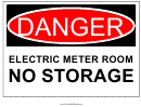Danger Electric Sign