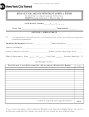 New York City Transit Education And Experience Appeal Form