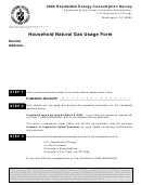 Form Eia-457f - Household Natural Gas Usage Form