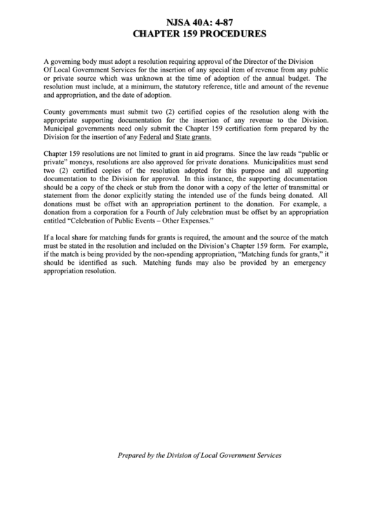 Form Of Resolution Requesting Approval Of Items Of Revenue And