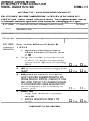 Form L-107 - Affidavit Of Managing General Agent
