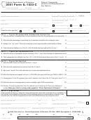 Form Il-1023-c - Income And Replacement Tax Return - 2001