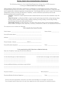 Dietary Restrictions & Substitutions Statement Form