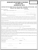 Form 72-442 - Contractor's Blanket Bond - Ms Department Of Revenue - 2014