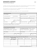 Form C58p Personal Financial Statement - Minnesota Department Of Revenue