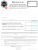 Form 211-65 - Application For Refund For Persons 65 Years Or Over - 2012
