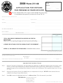 Form 211-65 - Application For Refund For Persons 65 Years Or Over - 2009