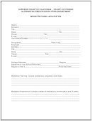 Mediator Panel Application Form - Superior Court Of California - County Of Fresno