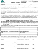 Statement Of Financial Responsibility Form - 2009