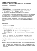 Repeating Decimals Worksheet Printable pdf