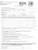 Liquor License Application Form