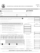 Form W-1 - Employers Quarterly Return Of Occupational License Fees Withheld