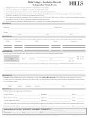 Academic Records Independent Study Form
