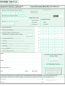 Form 720 V.i. - Gross Receipts Monthly Tax Return