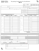 Form 15 - Wyoming Contractor Use Tax Return - 2011