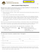 Fillable Livestock Reporting Form - Montana Department Of Revenue - 2016 Printable pdf