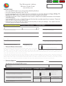 Form Wl-108 - The Wisconsin Lottery Winner Claim Form