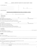 Findings And Recommendation In Final Paternity Action Printable pdf