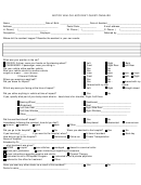 Motor Vehicle Accident Questionnaire Form