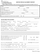 Motor Vehicle Accident History Form